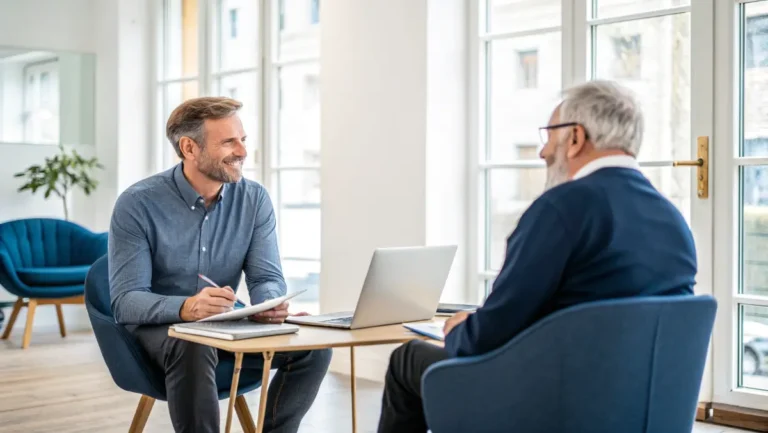 Executive coach Pedro Vaz Paulo guiding senior business leader in professional coaching session