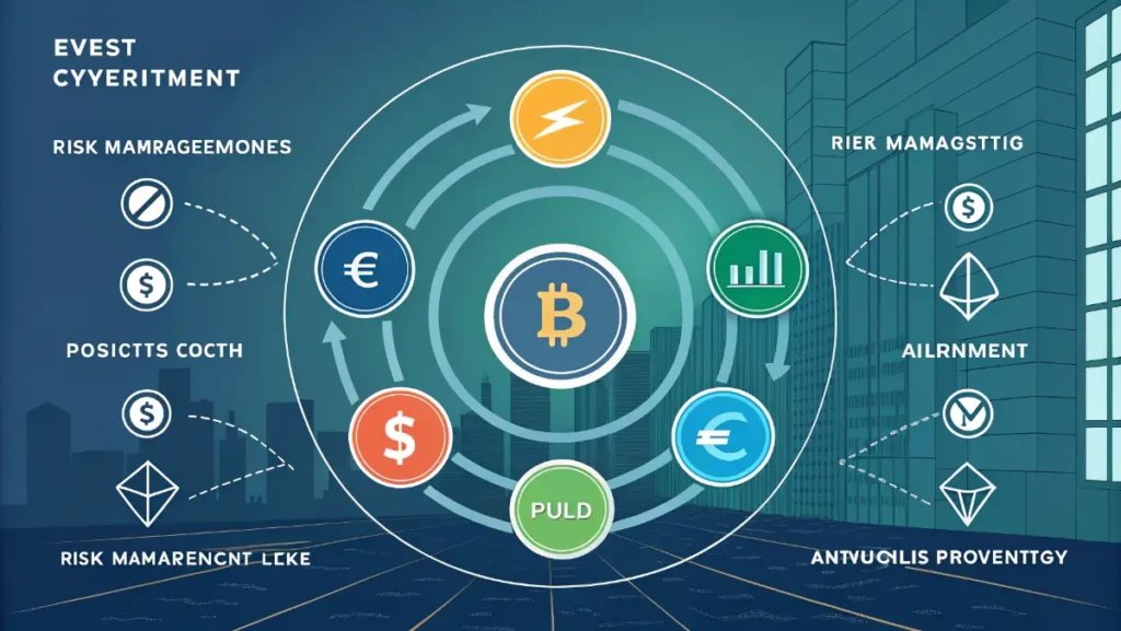 Diversified crypto investment portfolio using pedrovazpaulo strategy with risk management layers