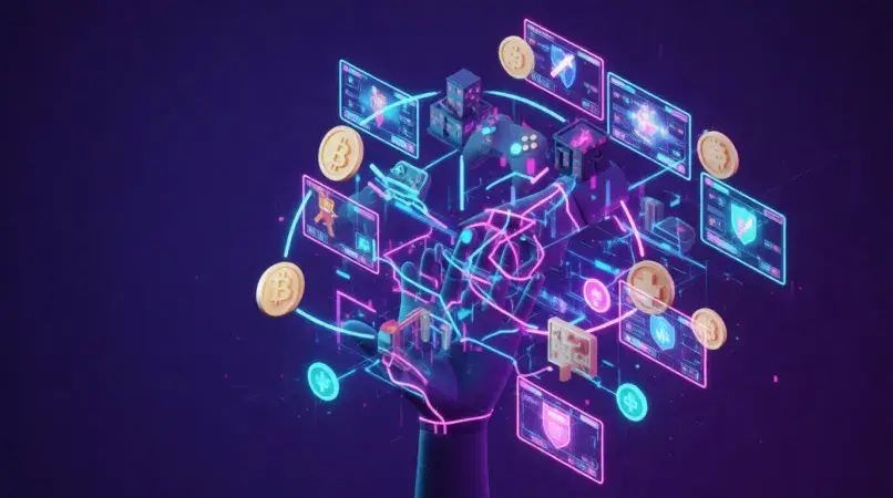 Gaming cryptocurrency tokens for cross-platform digital asset ownership with Enjin Coin and blockchain technology