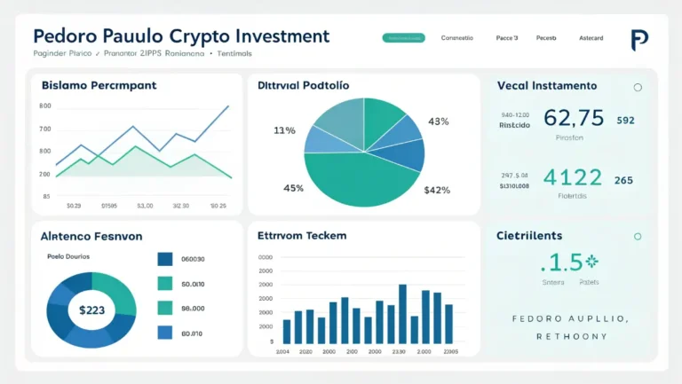 PedroVazPaulo crypto investment portfolio dashboard showing Bitcoin Ethereum and DeFi token allocations