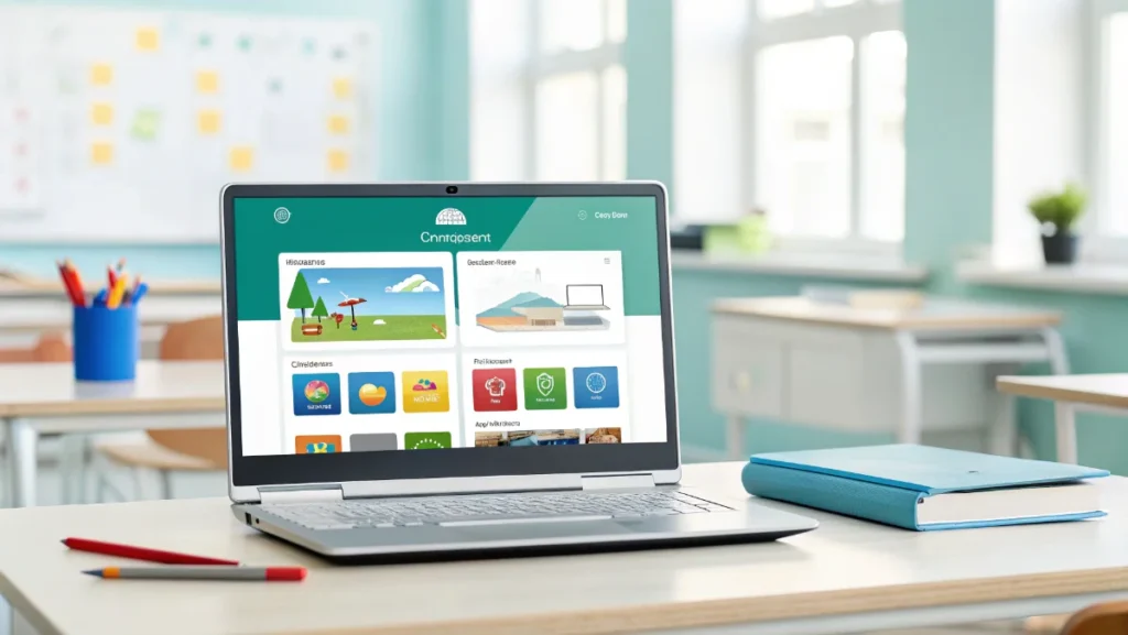 Classroom 15x unblocked games platform interface showing game selection on Chromebook screen