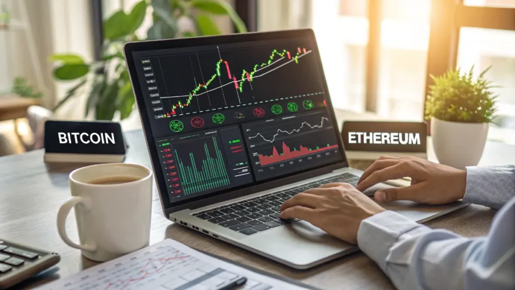 Cryptocurrency trading charts with ftasiastock crypto analysis tools and market trend indicators