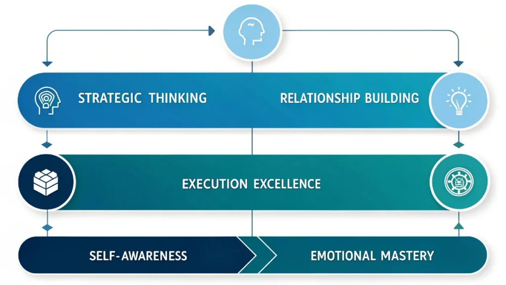 Five pillar framework pedro paulo executive coaching infographic self awareness emotional mastery strategic thinking