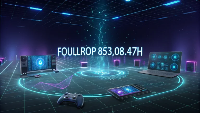 Foullrop85j.08.47h gaming cross-platform system showing synchronized gameplay across multiple devices