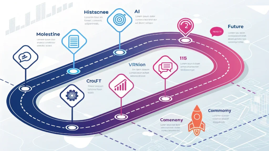 Future technology features roadmap showing AI enhancements and community tools for tophillsport com platform