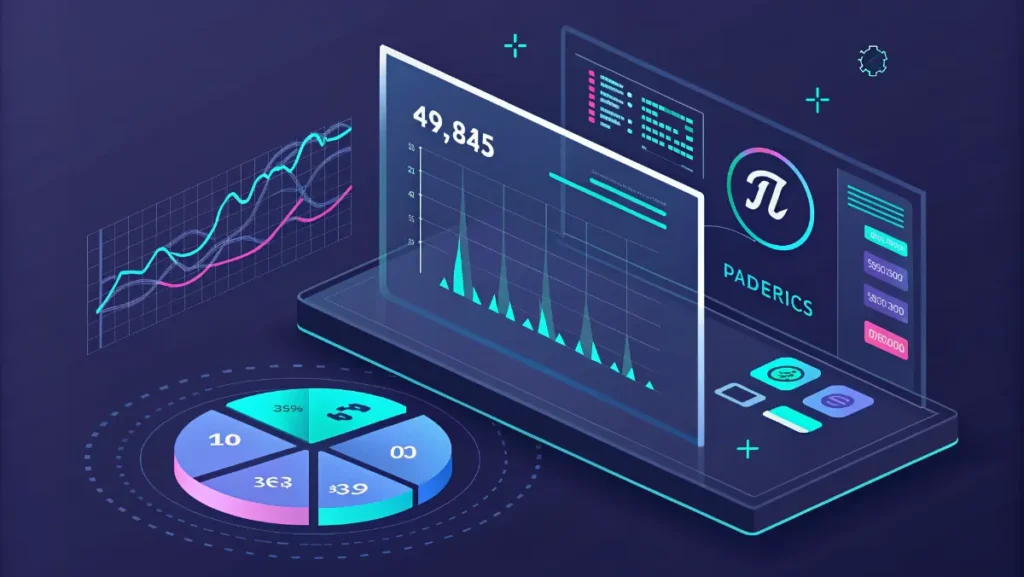 Pi coin cryptocurrency price factors visualization showing network growth and adoption metrics chart
