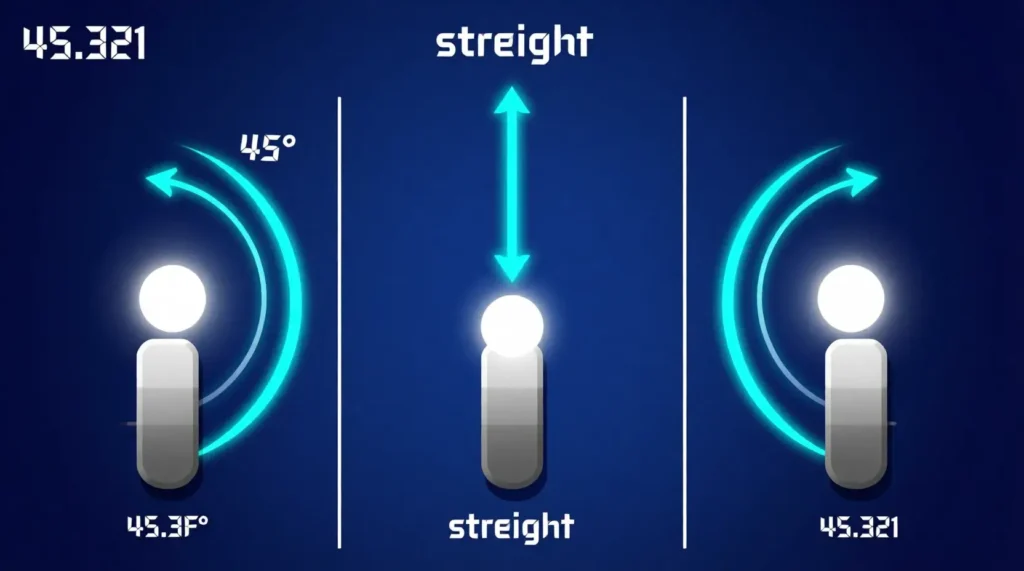 Diagram showing ball angle control techniques with paddle positioning in block breaker game